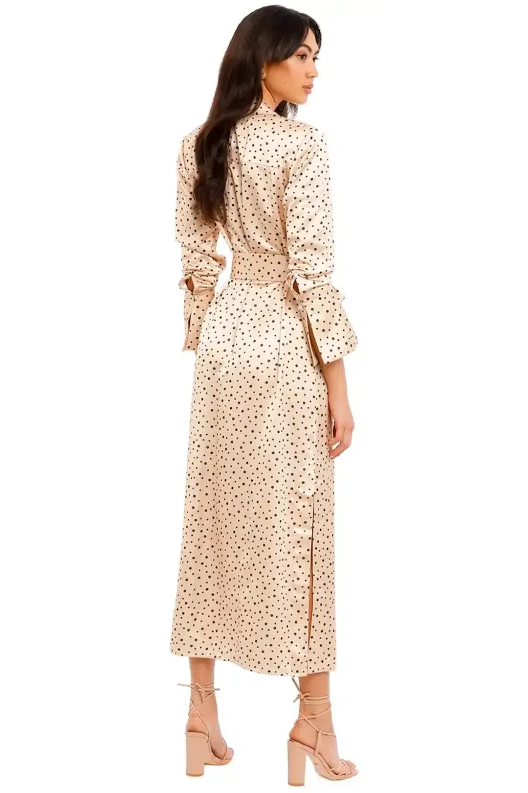 Significant Other Amara Dress Cream Black Polka Print Size 8 for rent on The Volte - main image