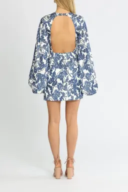 Significant Other Holly Mini Dress Blue Print Size 16 for rent on The Volte - image 3