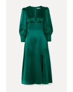 Reformation Keats Dress Emerald Size AU 10 for rent on The Volte - image 3