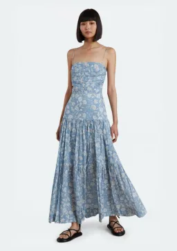 Bec & Bridge Floral Skies Maxi Dress Blue Size 8 for rent on The Volte - image 1