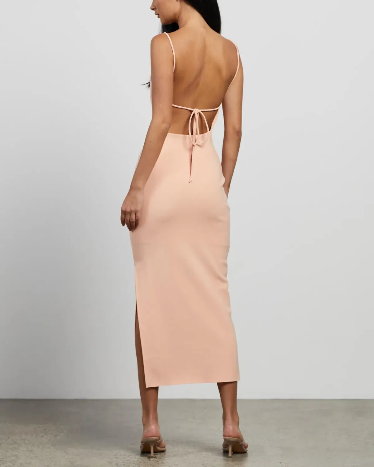 Bec & Bridge Maddison Midi Dress Peach Size 8 - Image 3