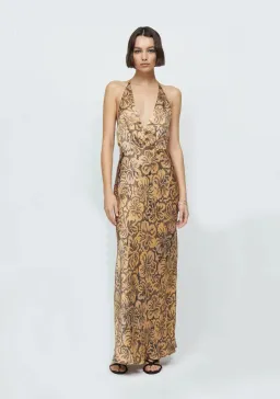 Bec & Bridge Samara Halter Maxi Dress Floral Size 6 for rent on The Volte - image 1