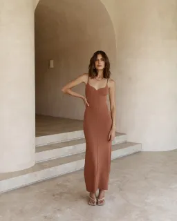 DISSH Koko Knit Dress in Brown Size S / AU 8 for rent on The Volte - image 1