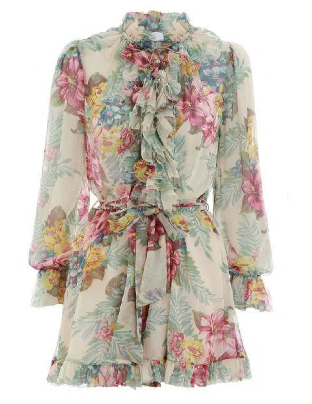 Zimmermann Kali Playsuit Floral Size 0 / AU 8 for rent on The Volte - main image