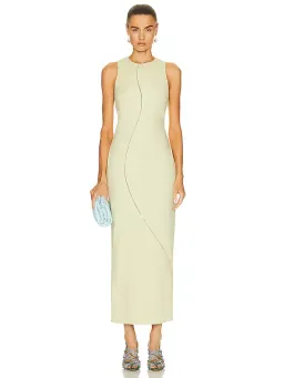 Sir The Label Esther Midi Dress in Pistachio Size 0 / 6 AU for rent on The Volte - image 1