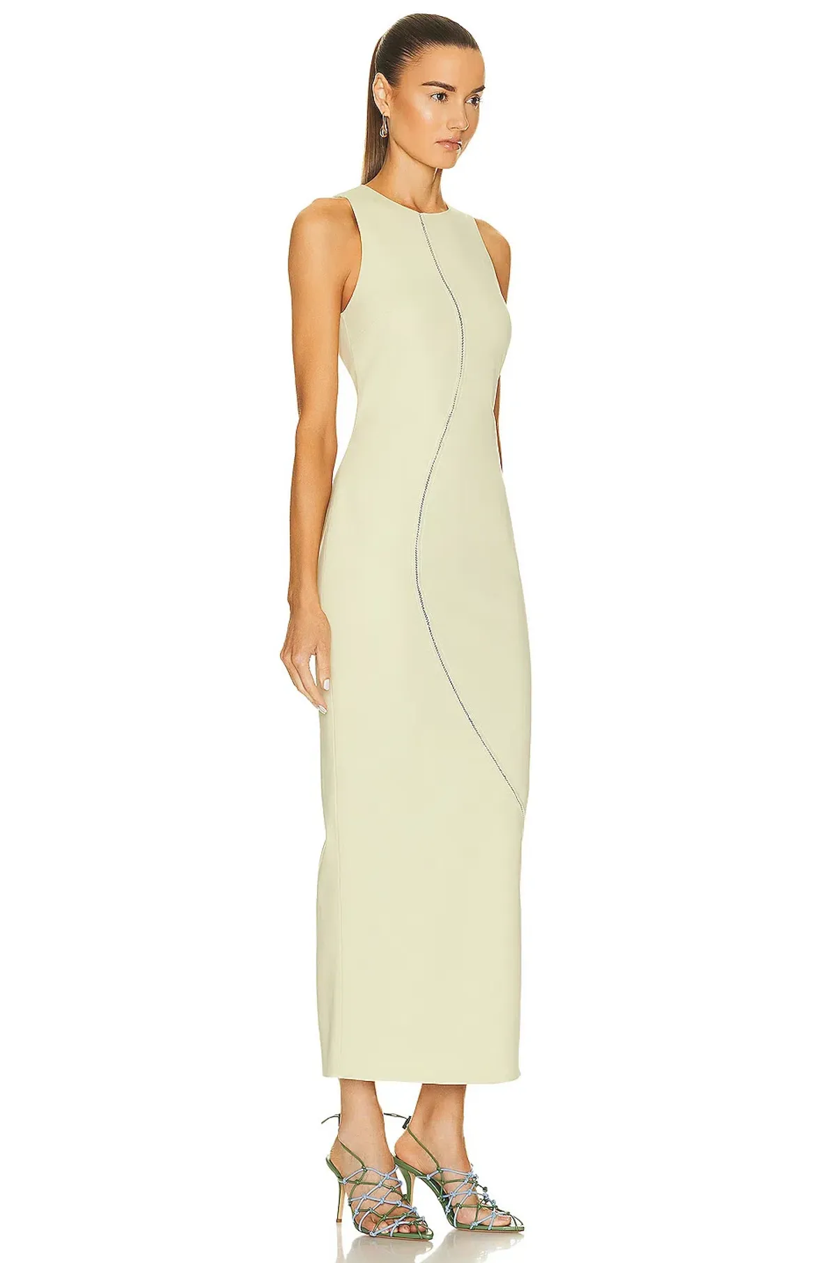 Sir The Label Esther Midi Dress in Pistachio Size 0 / 6 AU - Image 2