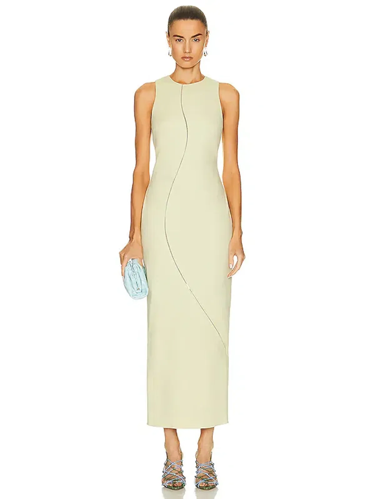 Sir The Label Esther Midi Dress in Pistachio Size 1 / 8 AU - Image 1