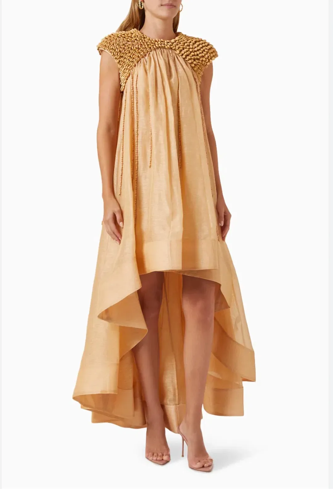 Zimmermann Coaster Embellished Gown Sand Size 0 / AU 8 for rent on The Volte - main image