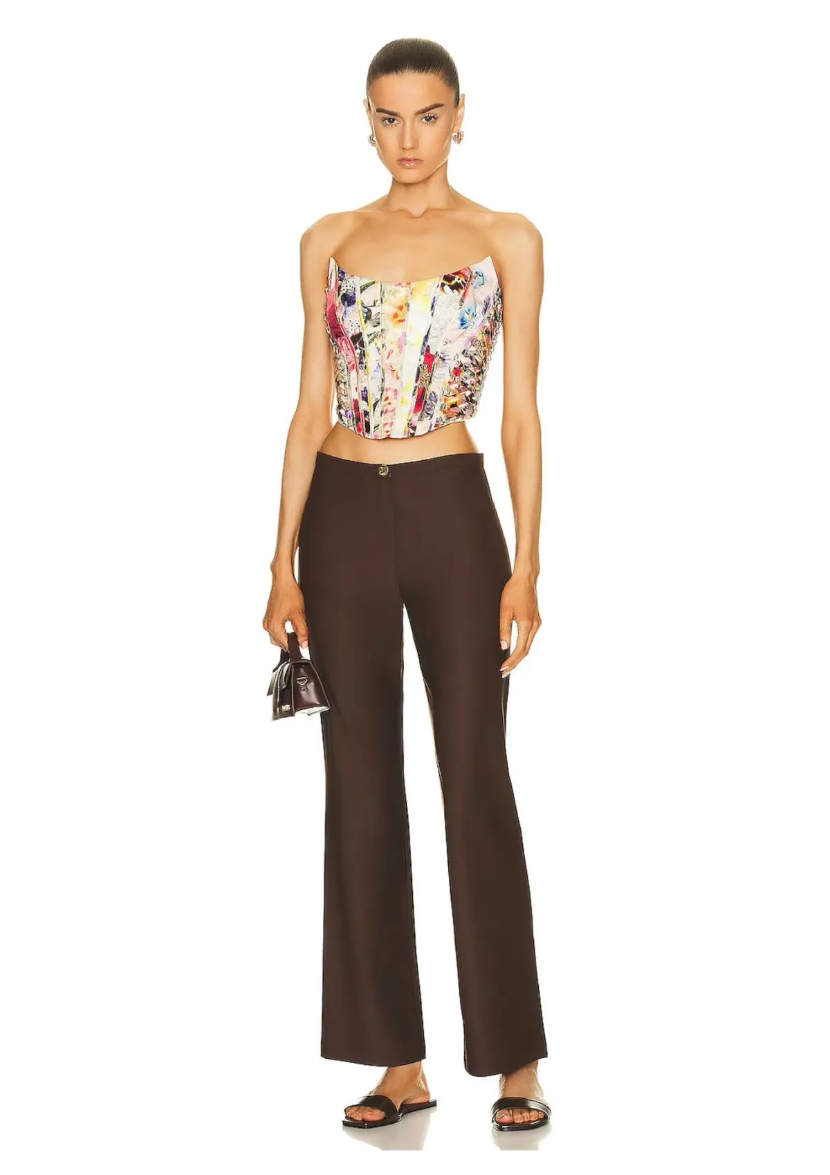 Zimmermann Wonderland Floral Corset Floral Size 1 / AU 10 for rent on The Volte - main image
