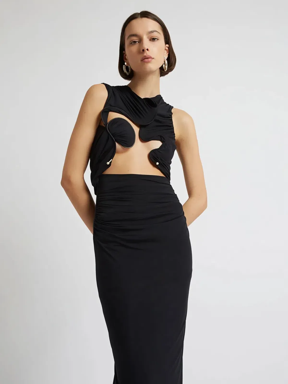 Christopher Esber Venus Tank Dress Black Size 6 - Image 4