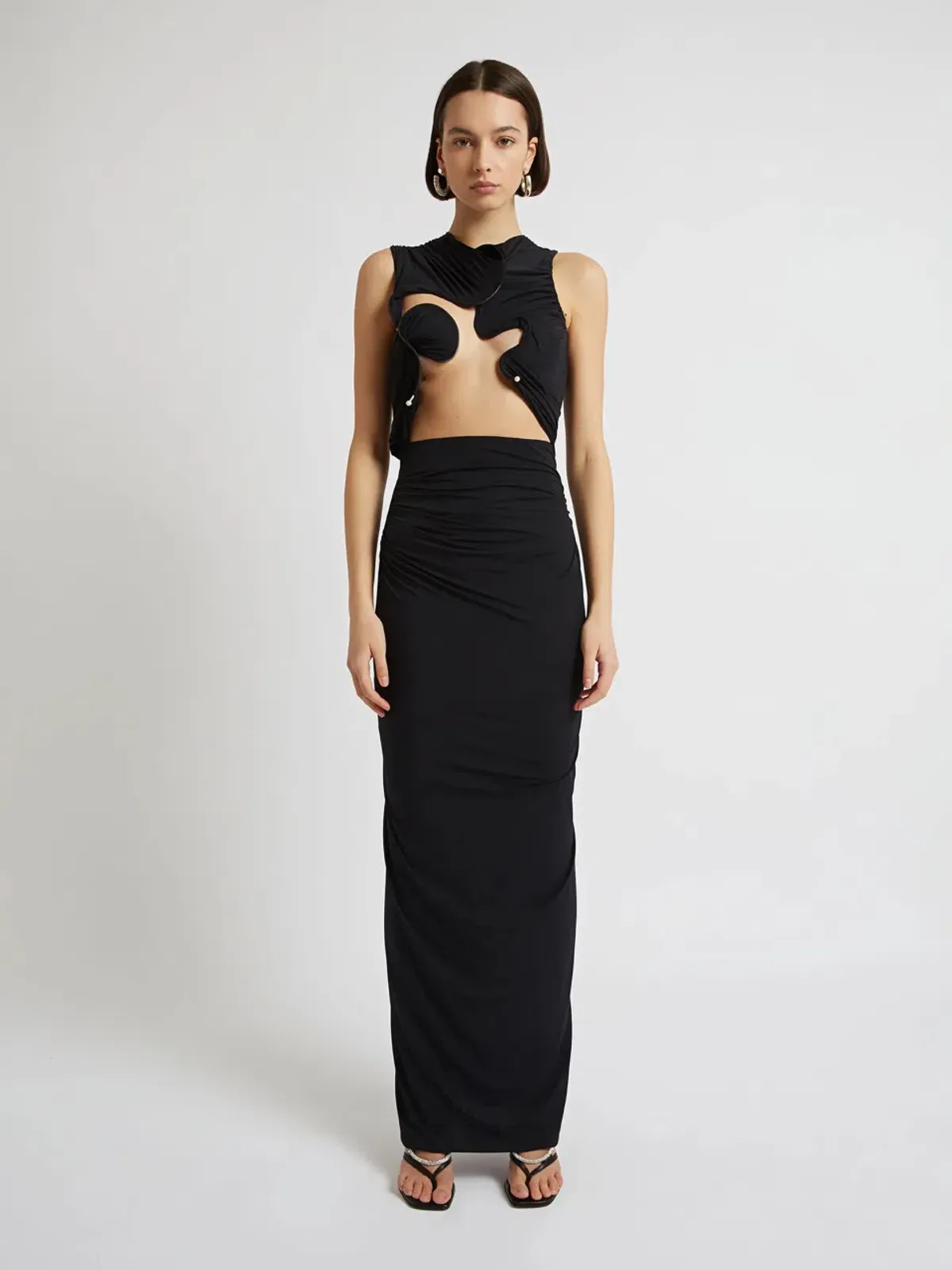 Christopher Esber Venus Tank Dress Black Size 6 - Image 1