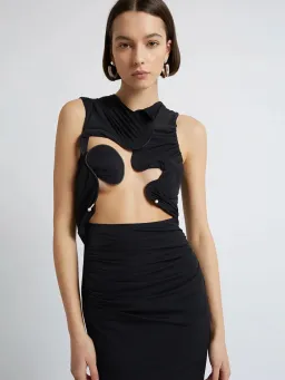 Christopher Esber Venus Tank Dress Black Size 6 for rent on The Volte - image 6