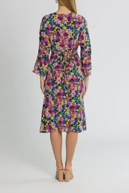 Rebecca Vallance La Isla Bonita Midi Dress Multi Print Size 16 for rent on The Volte - image 3