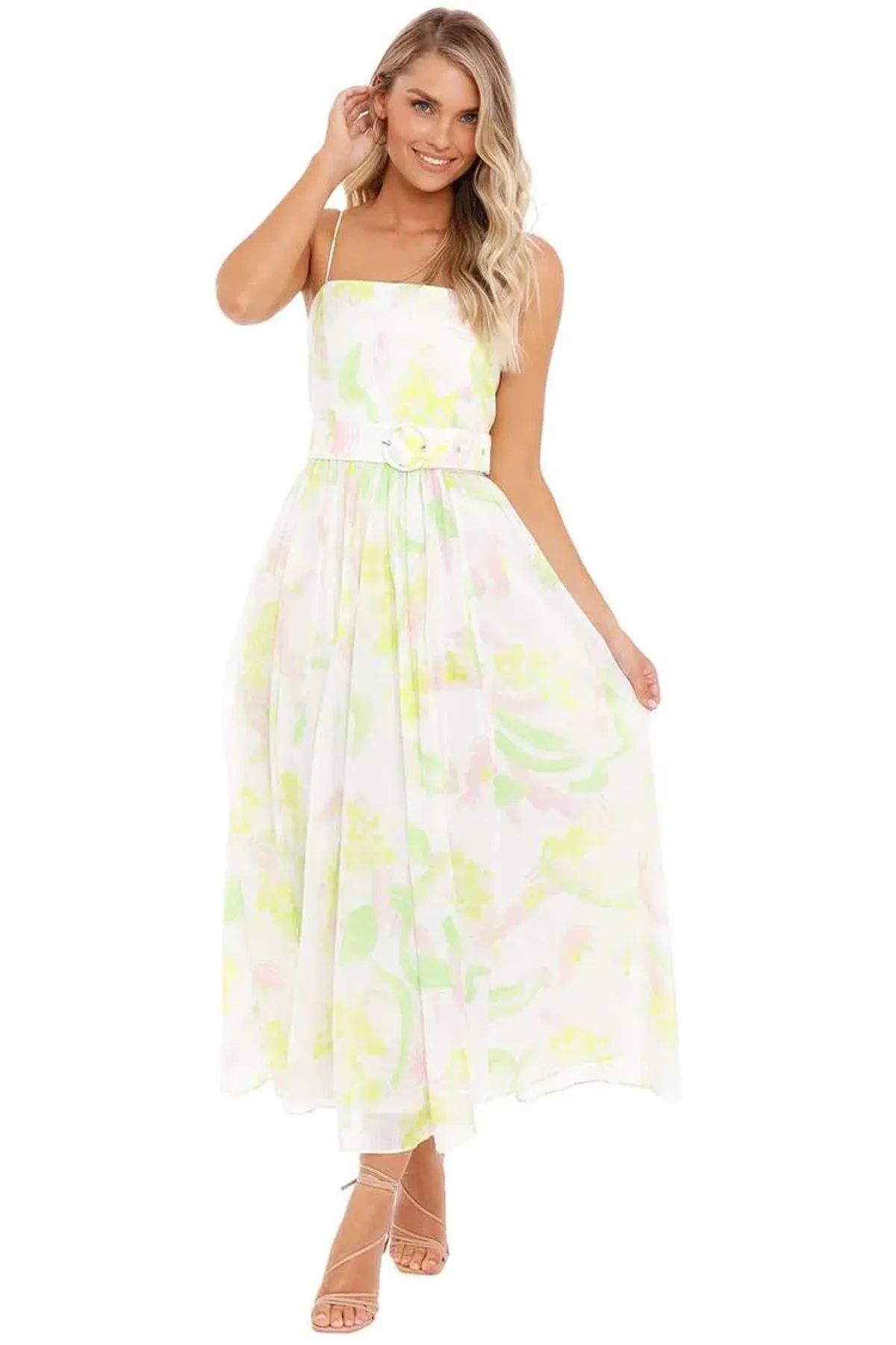 Steele Dalia Dress Spring Winds Multi Floral Size 12 for rent on The Volte - main image