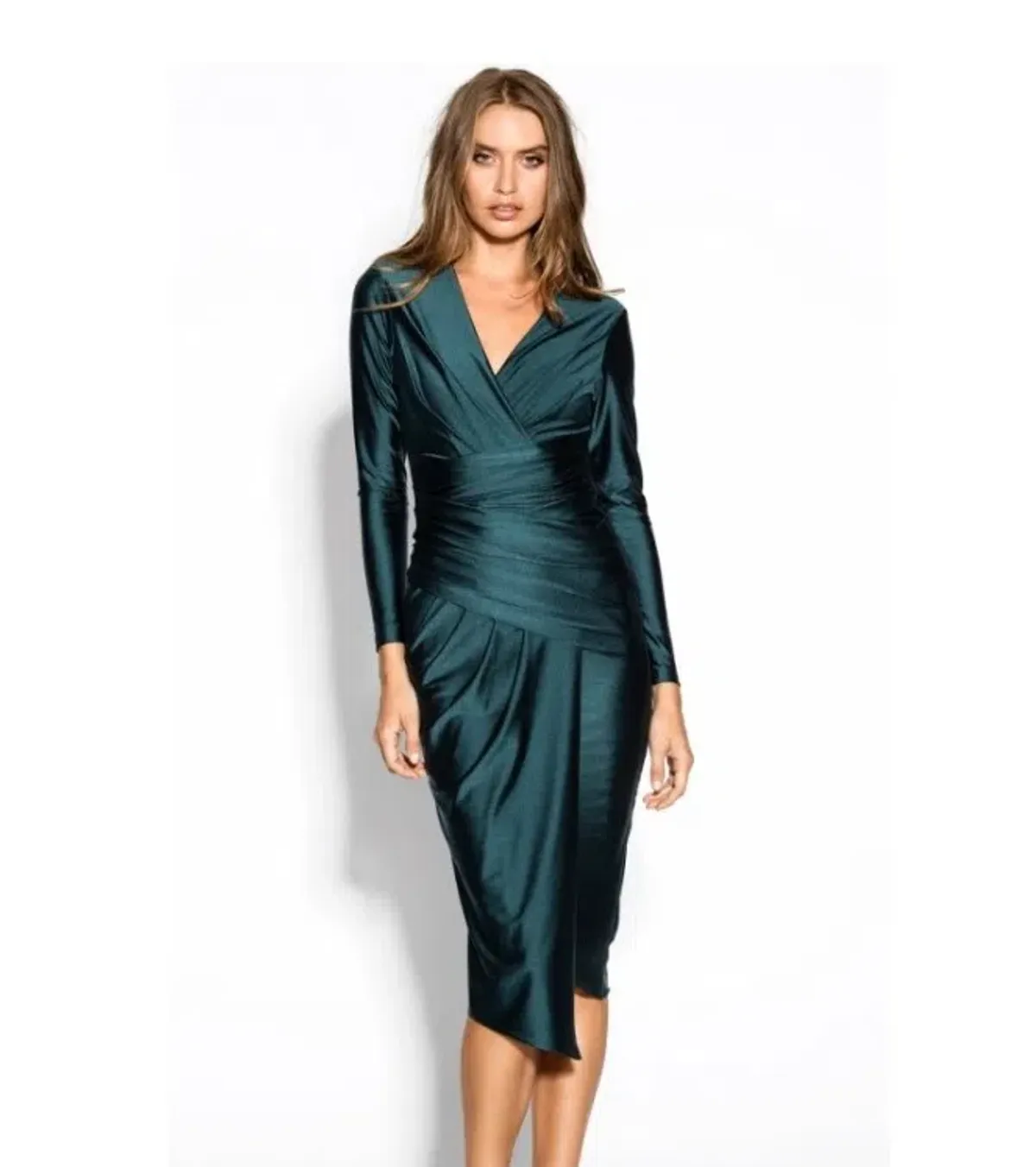 Sheike Matrix Dress Teal Size 12 - Image 1