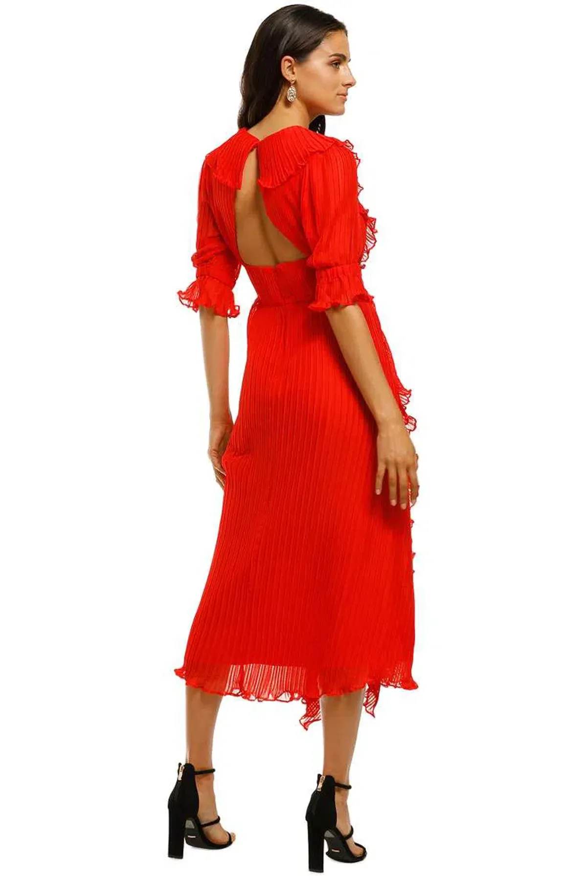 Talulah Sweet Sugar Midi Dress Red Size 8 - Image 3