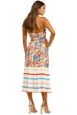 Talulah Merengue Midi Dress Tropicana Floral Multi Print Size 10 for rent on The Volte - image 2