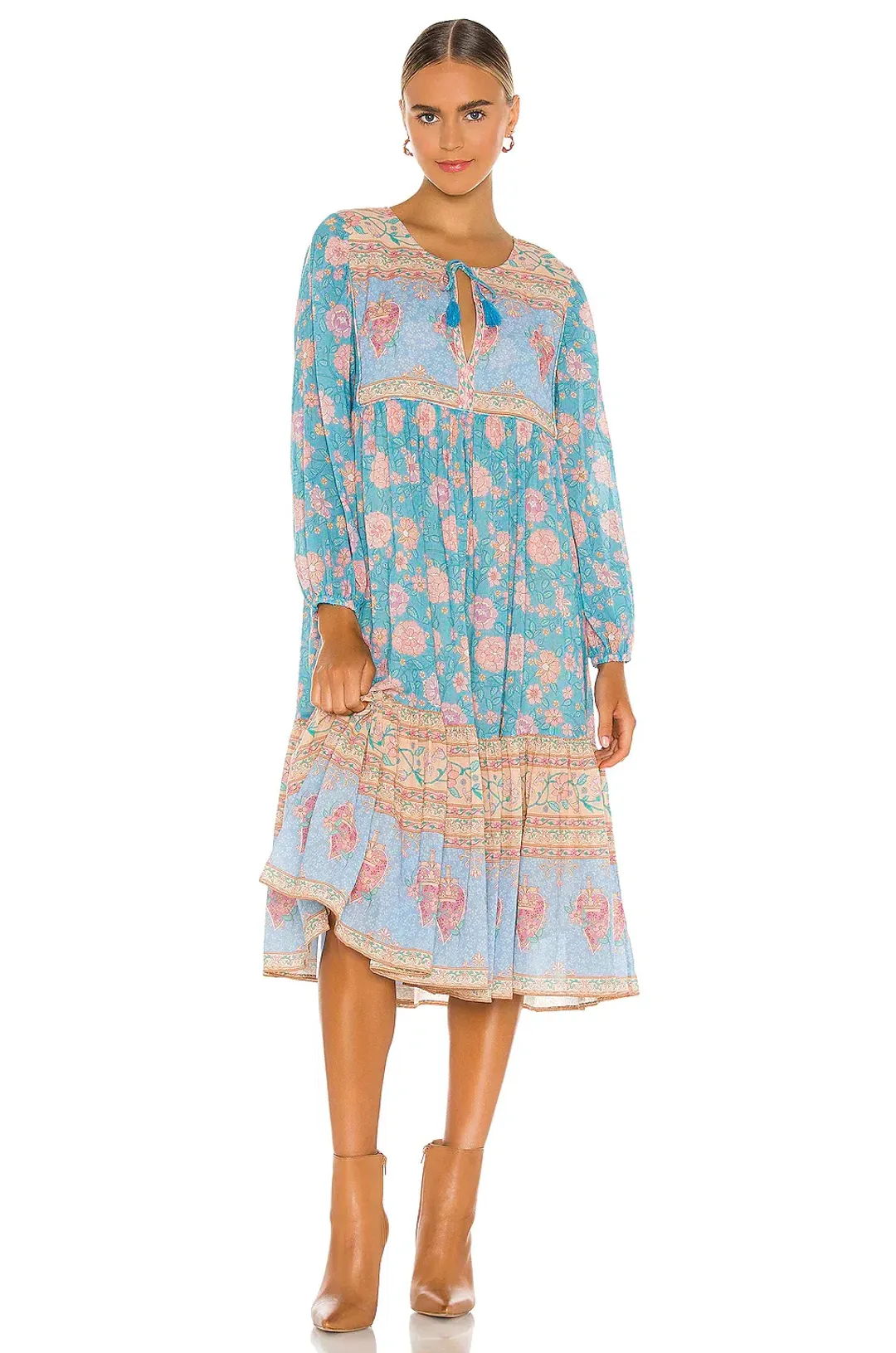 Spell and the Gypsy Love Story Boho Dress Sky Blue Size 8 for rent on The Volte - main image