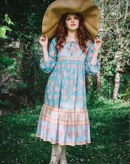 Spell and the Gypsy Love Story Boho Dress Sky Blue Size 8 for rent on The Volte - image 3