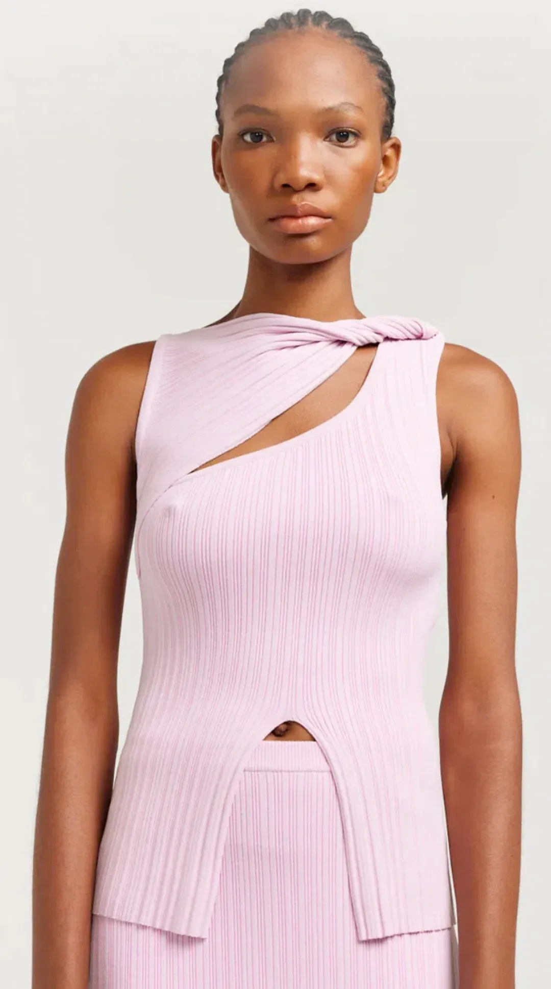 Henne Romee Knit Set Musk Pink Size 8 for rent on The Volte - main image