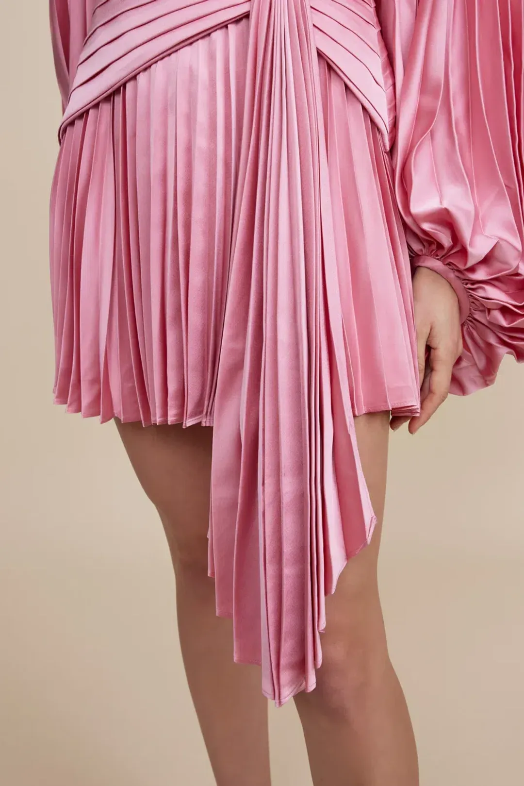 Acler Ashcroft Mini Dress Pink Size 10 for rent on The Volte - main image