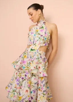 Aqua Blu Heather Maxi Dress in Jardine Floral Print Size L / AU 12 for rent on The Volte - image 5