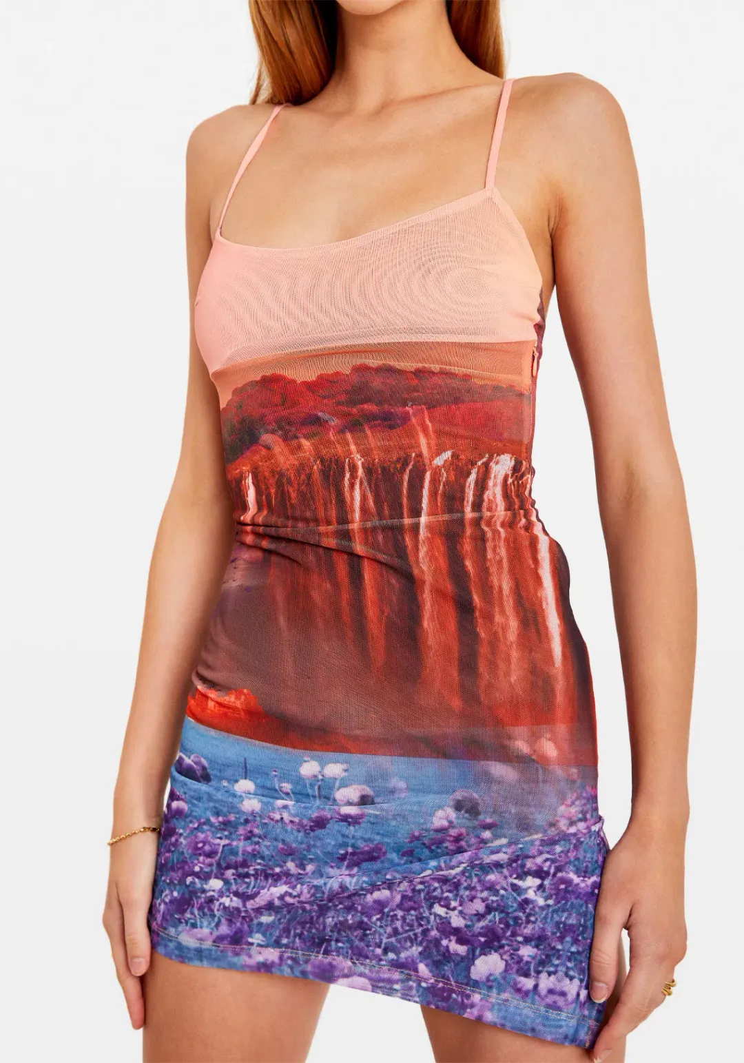 Miaou Anya Mini Dress Oasis Print Size 6 for rent on The Volte - main image