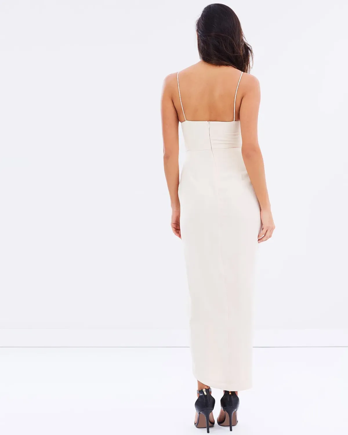Shona Joy Core Cocktail Draped Maxi Dress Ballet Size 14 - Image 4