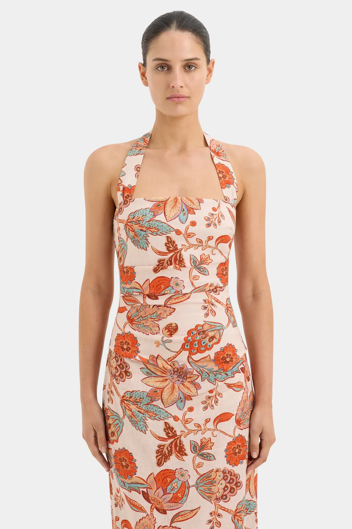 Sir the Label Noemi Halter Midi Dress Desert Wildflower Size 6 - Image 2