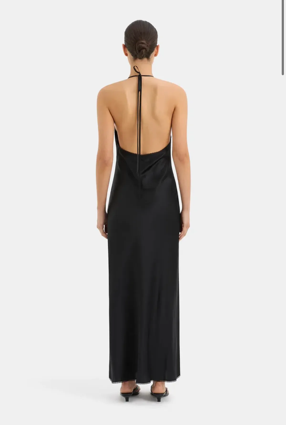 Sir the Label This Aries Halter Gown in Black Size 1 /Au 8 - Image 2