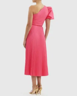 Rebecca Vallance Rosa One Shoulder Midi Dress Pink Size 12 for rent on The Volte - image 2