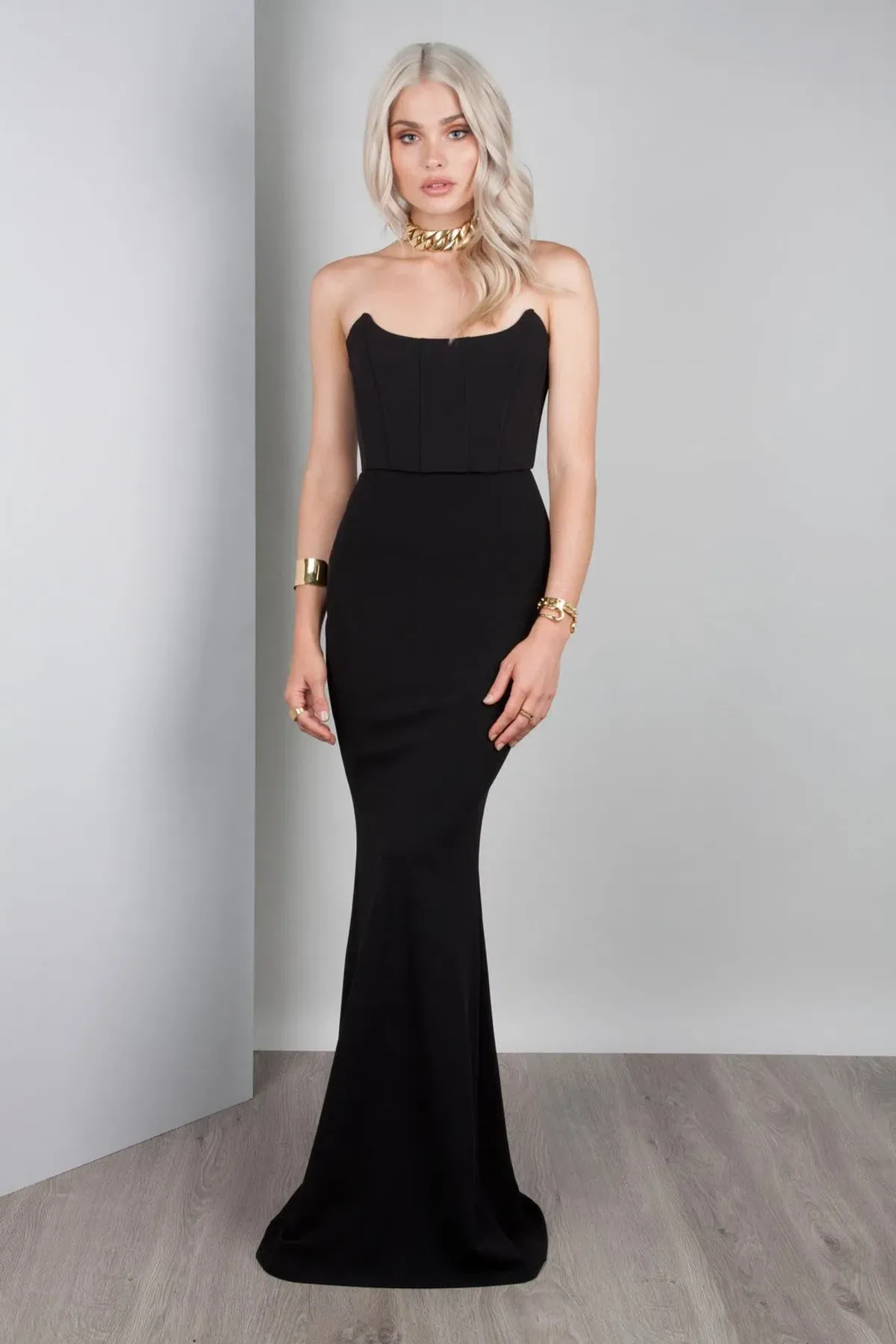 Zachary the label Elvira Gown Black Size 8 for rent on The Volte - main image