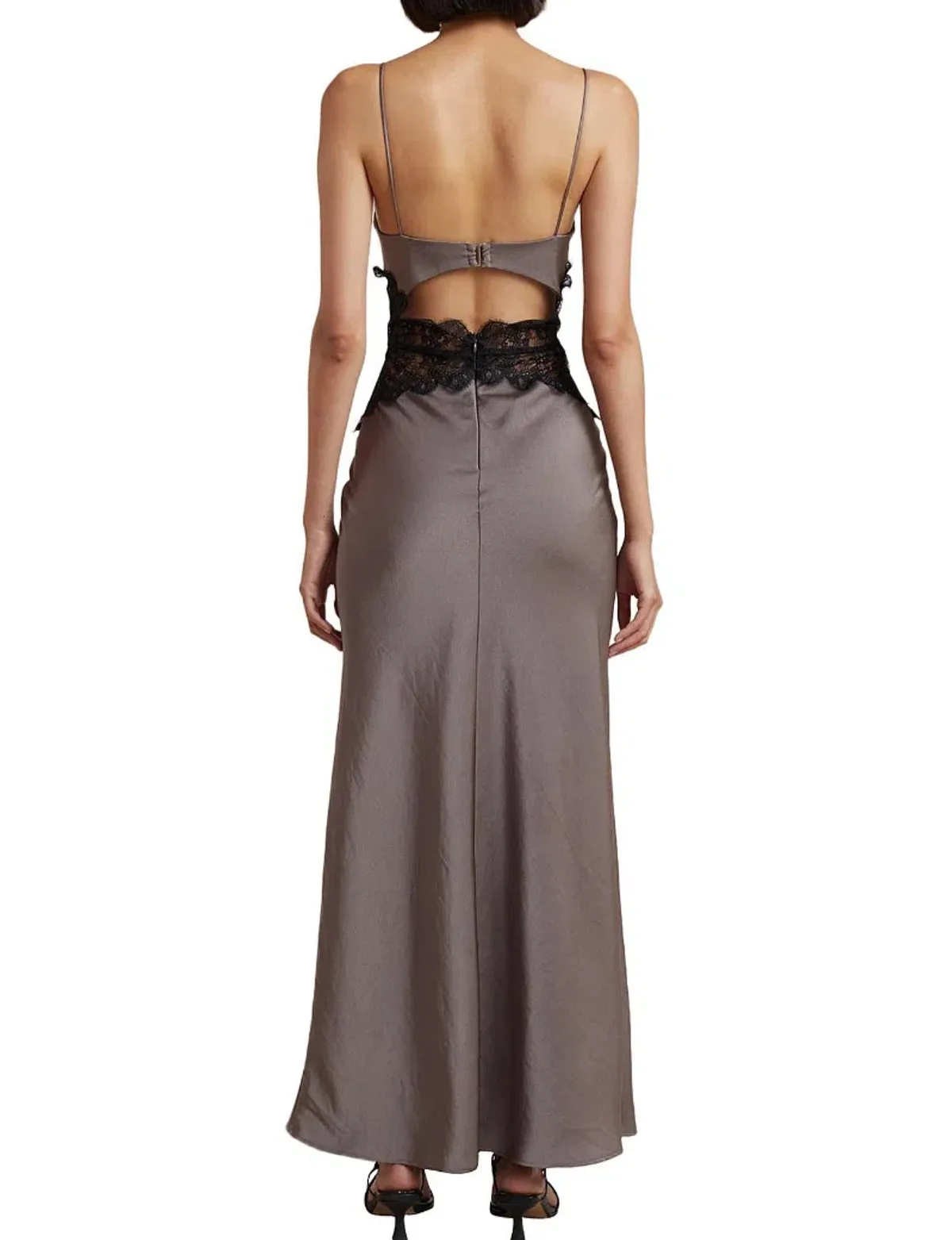 Bec & Bridge Camille Maxi Dress Grey Size AU 10 - Image 2