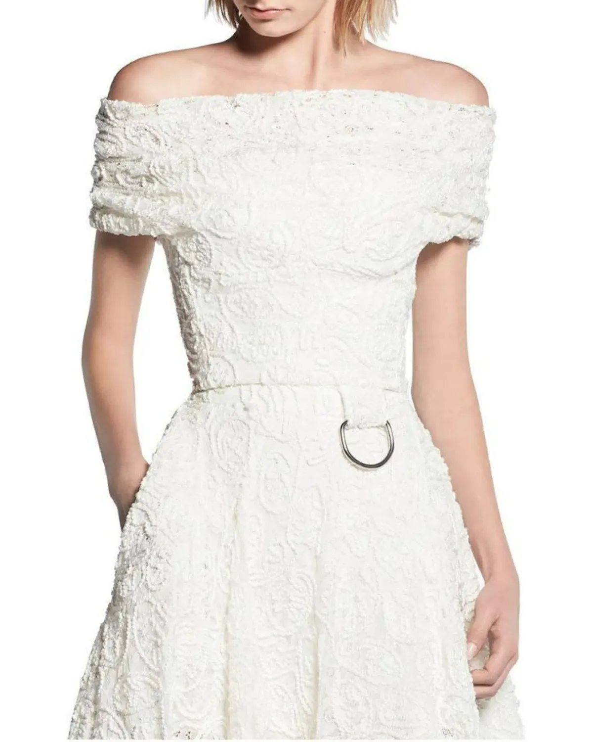 Maticevski Embrace Band Bodice & Promising Full Skirt Set White Size AU 8 - Image 4