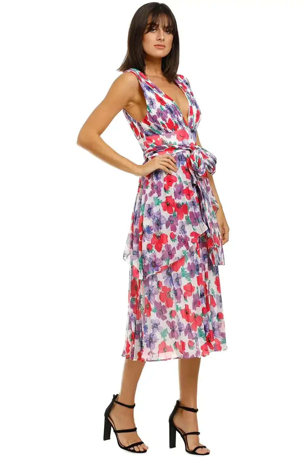 Talulah Sugar and Spice Midi Dress Sugar Bloom Multi Print Size 16 - Image 2