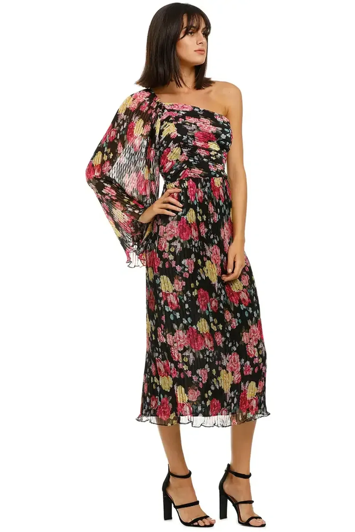 Talulah Midnight Fiesta Midi Dress Print Multi Print Size 12 - Image 2