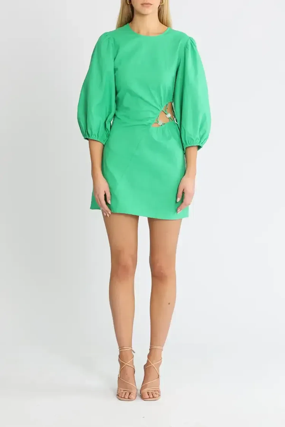 Suboo Elodie Mini Dress Green Size 10 - Image 1