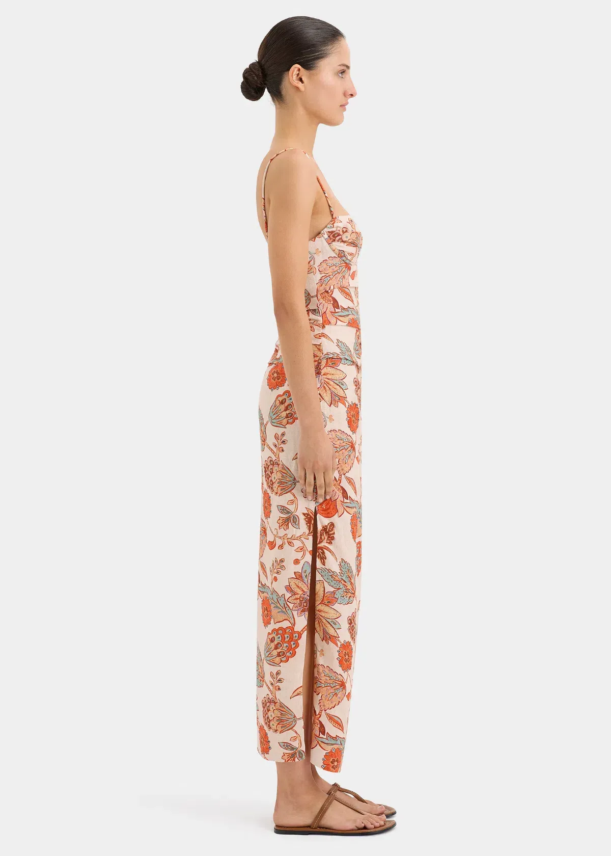 Sir The Label Noemi Balconette Midi Dress Floral Size 1/Au 8 - Image 3