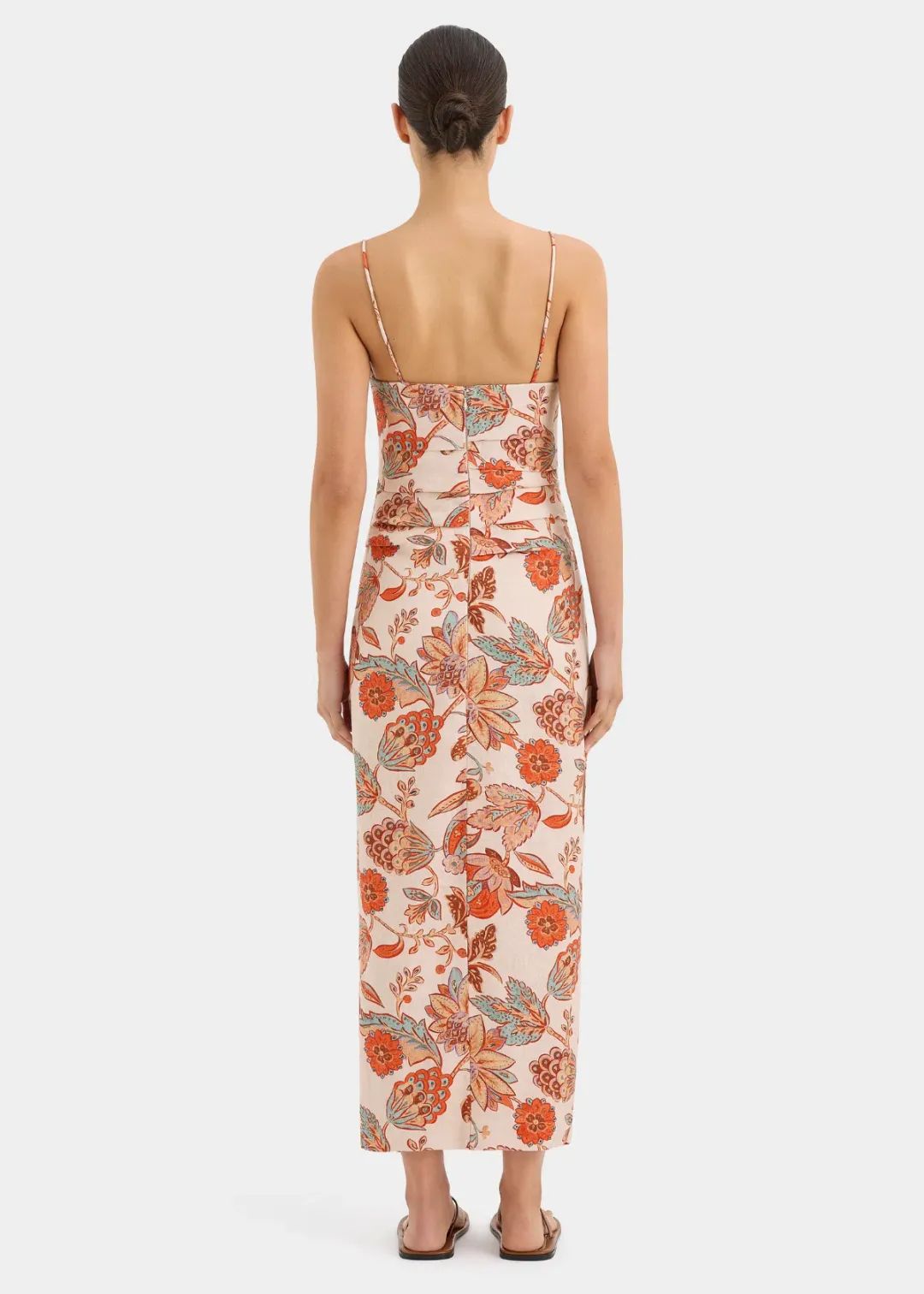 Sir The Label Noemi Balconette Midi Dress Floral Size 1/Au 8 for rent on The Volte - main image