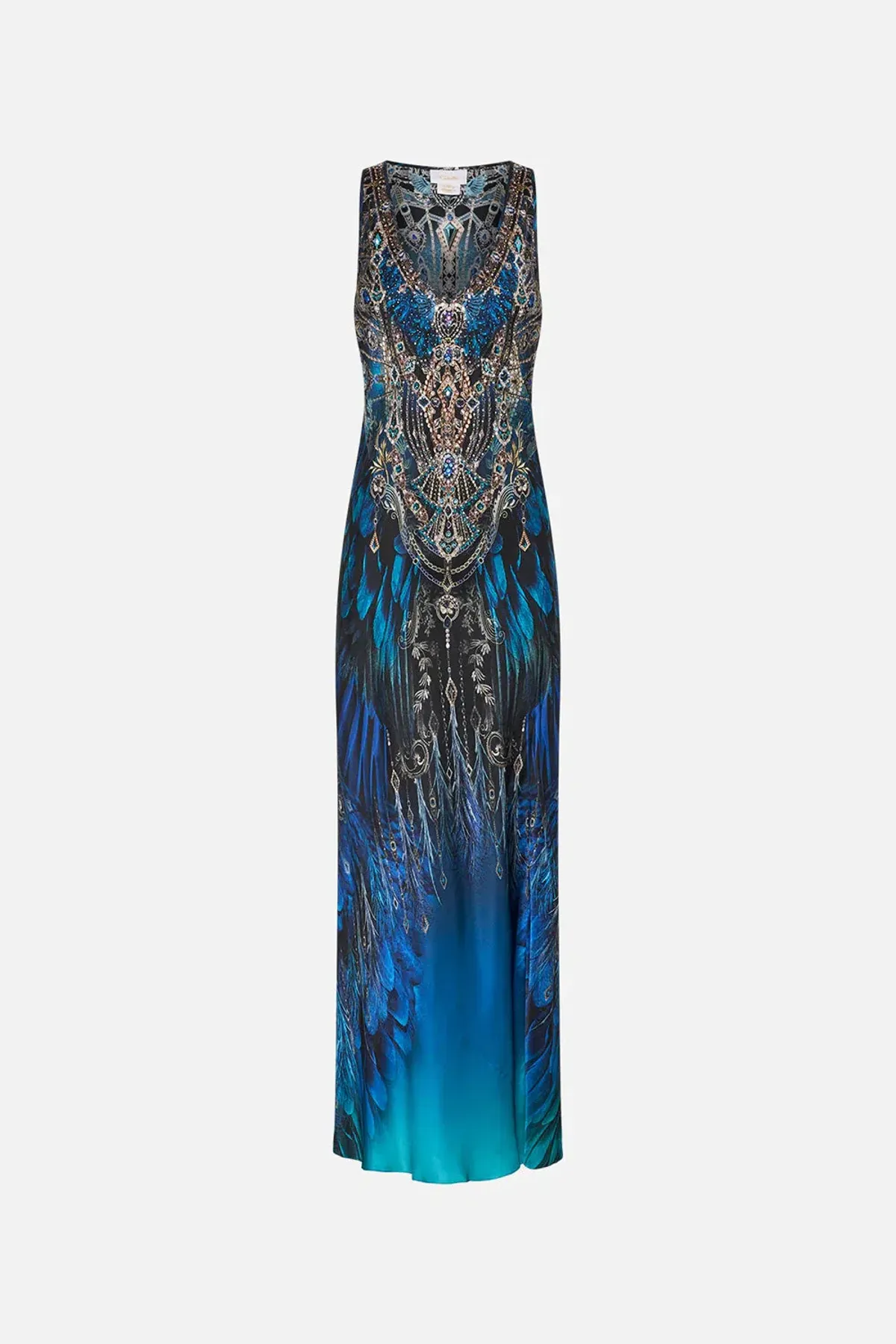 Camilla Ground Control Bias Cut Tank Dress Blue Size 16 - Image 3