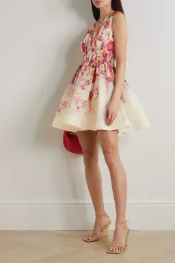 Zimmermann Wonderland V Neck Mini Dress Floral Size 0 / AU 8 for rent on The Volte - image 2