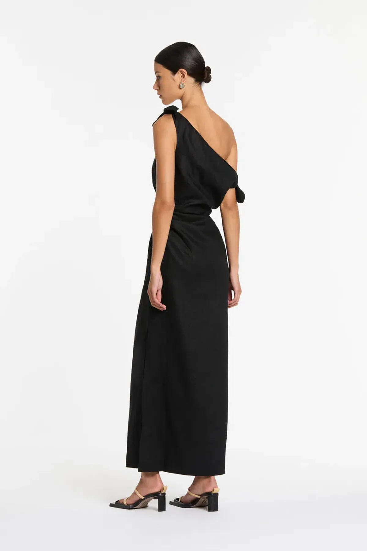 Sir The Label Bettina Off Shoulder Dress Black Size 2/Au 10 - Image 3