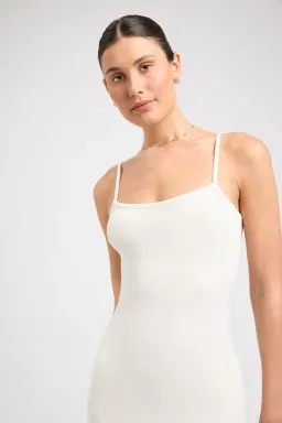 Kookai Layla Long Dress Coconut Milk White Size 6 for rent on The Volte - image 2