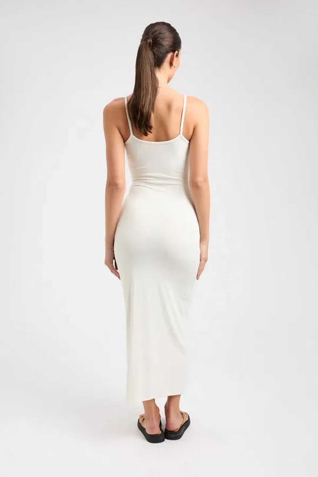 Kookai Layla Long Dress Coconut Milk White Size 6 for rent on The Volte - main image