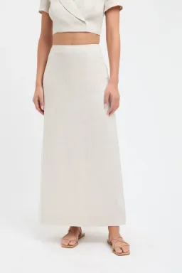 Kookai Tahiti Midi Skirt Wheat Size 6 for rent on The Volte - image 2