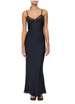 Bec & Bridge Joelle Maxi Mesh Dress Black Size AU 8 for rent on The Volte - image 1