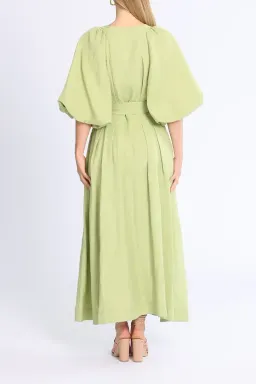 Aje Evermore Midi Dress in Green Size 8 for rent on The Volte - image 3
