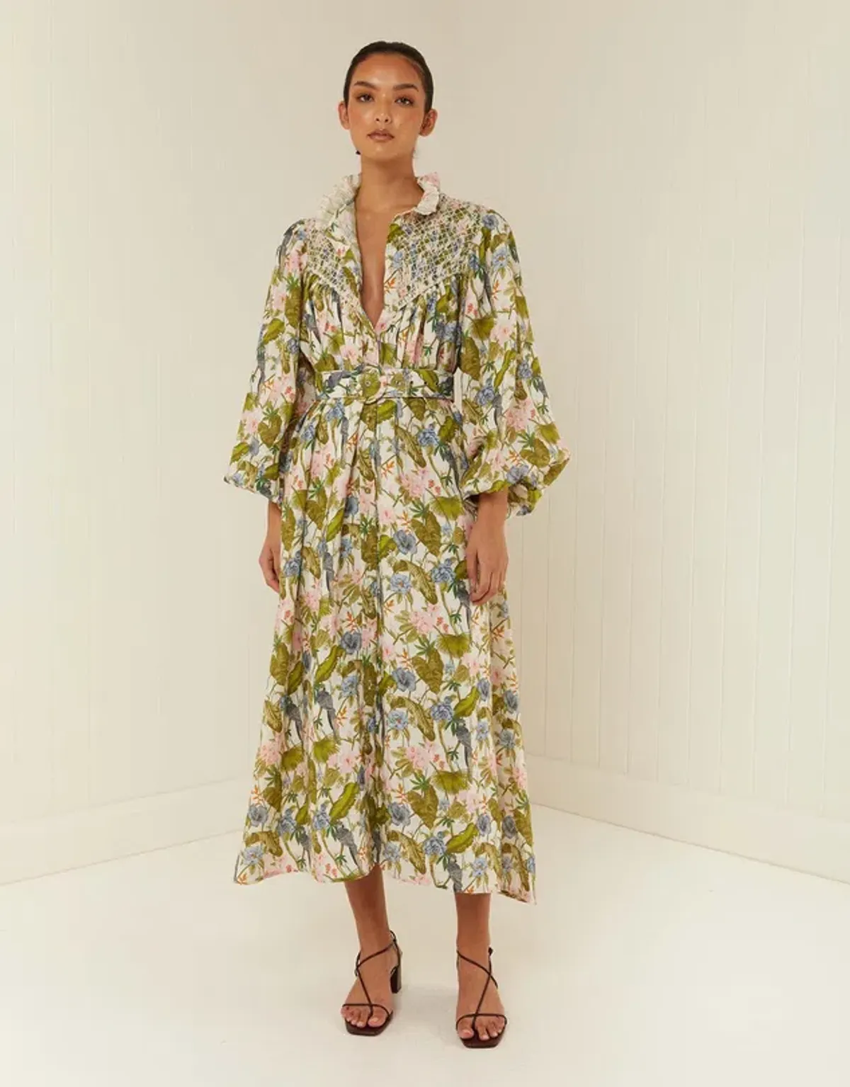 Palm Noosa Apollo Midi Dress in Jungle Pink Size 12 - Image 1