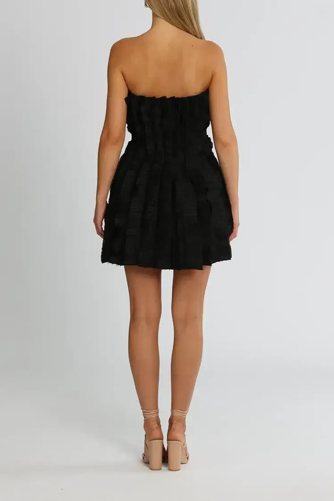 Aje Hybrid Sleeveless Mini Dress in Black Size 14 for rent on The Volte - main image
