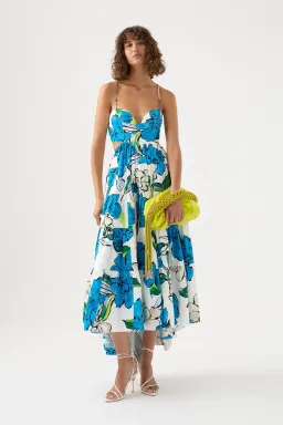 Aje Botanical Tiered Maxi Dress Floral Size 8 for rent on The Volte - image 1